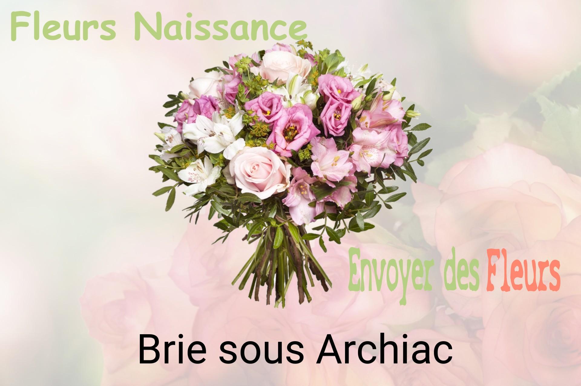 Bouquet de fleurs de naissance livré à Brie-sous-Archiac